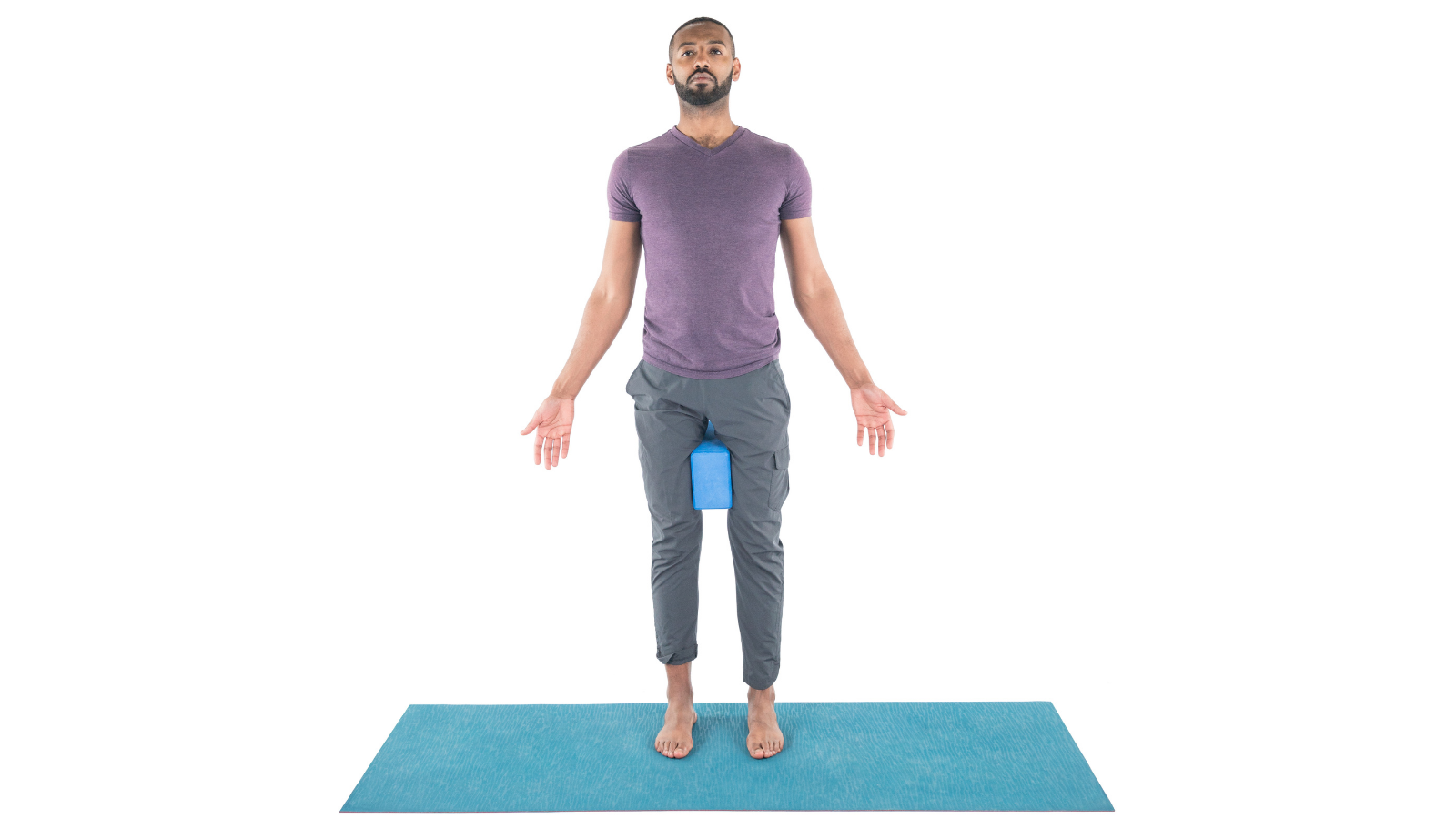 How to learn Tadasana or Mountain Pose with the assistance of a block to teach the actions of the pose. Mountain Pose or Tadasana Pose foundational pose in yoga practice.